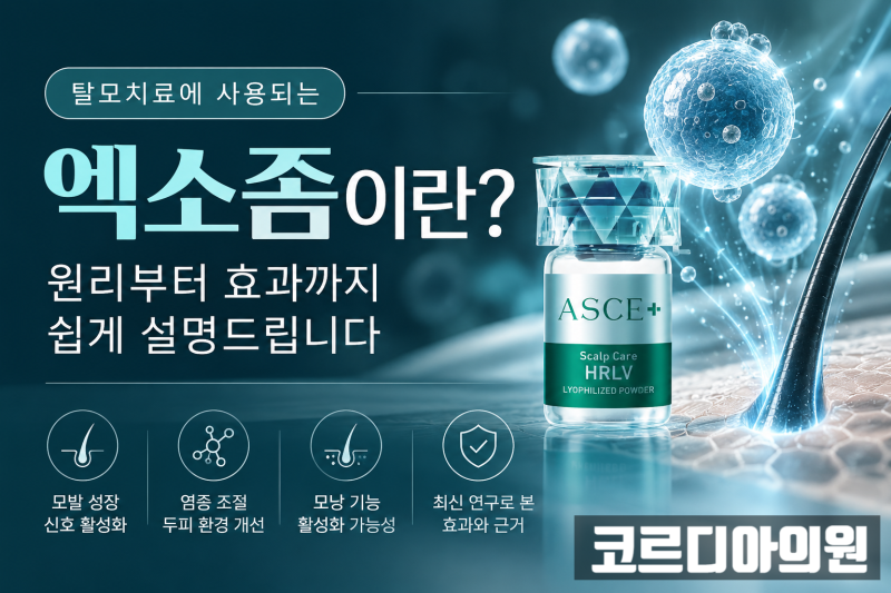 탈모치료에 사용되는 엑소좀이란? 원리부터 효과까지 쉽게 설명드립니다 | 선릉역 탈모병원