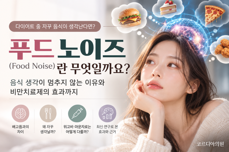 다이어트 중 자꾸 음식 생각이 나는 이유, '푸드 노이즈(Food Noise)'란 무엇일까요?