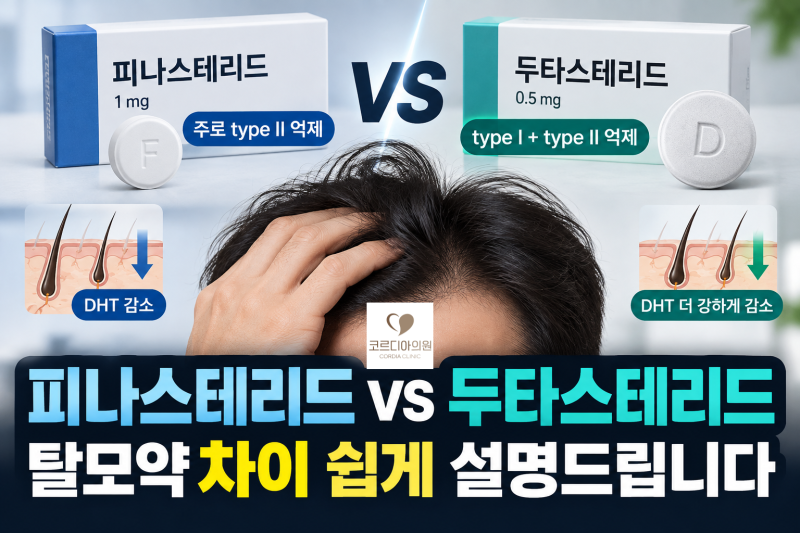 피나스테리드 vs 두타스테리드, 탈모약 차이 쉽게 설명드립니다 | 선릉역 탈모치료 병원