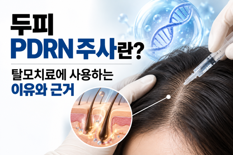 두피 PDRN 주사란? 탈모치료에 사용하는 이유와 의학적 근거 | 선릉역 탈모치료병원