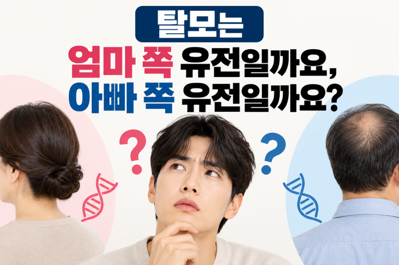 탈모는 엄마 쪽 유전일까요, 아빠 쪽 유전일까요? 탈모 유전의 진실 | 선릉역 탈모치료 코르디아의원