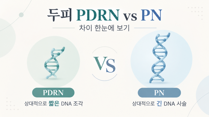 두피 PDRN과 PN은 어떻게 다를까요? 탈모주사 효과와 성분·분자량 비교 | 선릉역 탈모치료