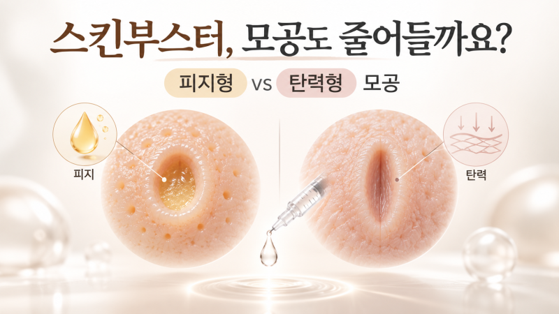 스킨부스터를 맞으면 모공이 줄어들까요? 피지·탄력·여드름 흉터 등 원인별로 살펴보기 | 선릉역 피부과 스킨부스터 코르디아의원