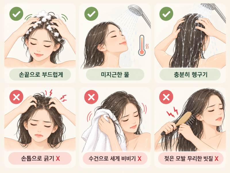 샴푸를 매일 하면 탈모가 심해질까요? 머리 감는 횟수와 탈모의 관계 | 선릉역 탈모치료 코르디아의원 사진 3