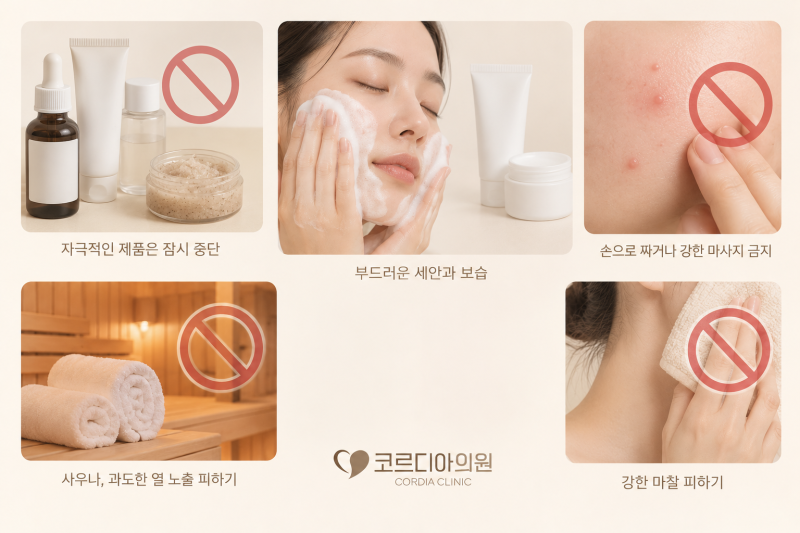 스킨부스터 시술 후 피부가 뒤집어졌다면? 트러블 원인과 대처 방법 | 선릉역 스킨부스터 코르디아의원 사진 5