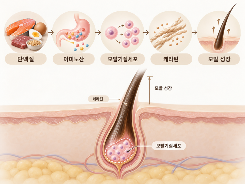 선릉역 탈모 의원 단백질을 적게 먹으면 머리카락이 빠질까요? 단백질 부족과 탈모의 관계