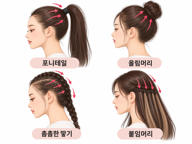 머리를 꽉 묶으면 정말 탈모가 생길까? 견인성 탈모의 원인과 회복 가능성 | 선릉역 탈모병원 사진 3